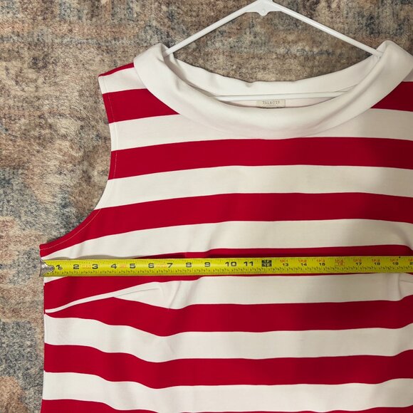Talbots Women's Plus Red/White Nautical Stripe Sleeveless Shirt Top Tank 3X - Picture 6 of 9